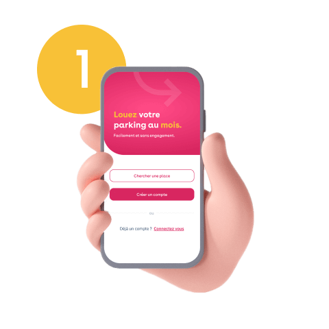 Open parking with smartphone