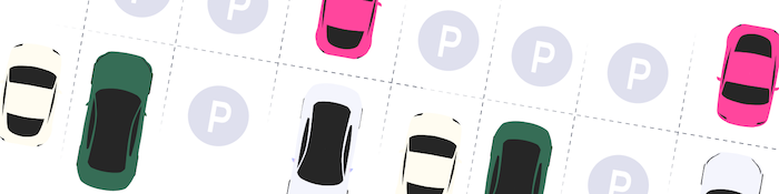 Illustrazione degli spazi disponibili per i professionisti con Zenpark Pro Pool.